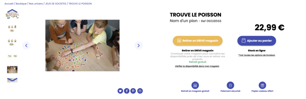 Trouve le poisson, un jeu d'observation et de rapidité !