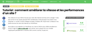 Tutoriel : comment améliorer la vitesse et les performances d’un site ?