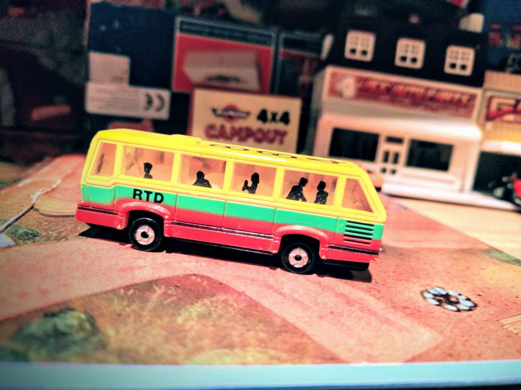 Public Transport Bus - Super Micro Light #1 - Galoob Micro Machines, 1990