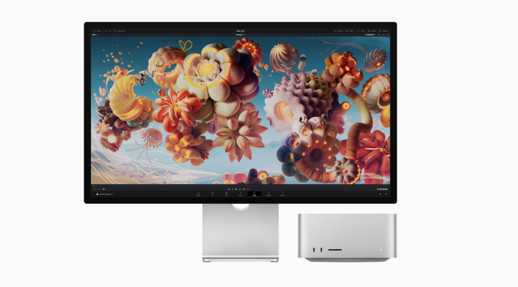 Studio Display et Mac Studio. Studieux duo.