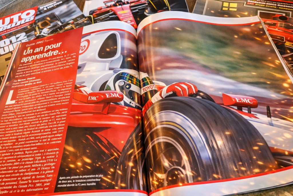 Les débuts de Toyota en F1 durant la saison 2022 - généré par ChatGPT ©LDMC 2026