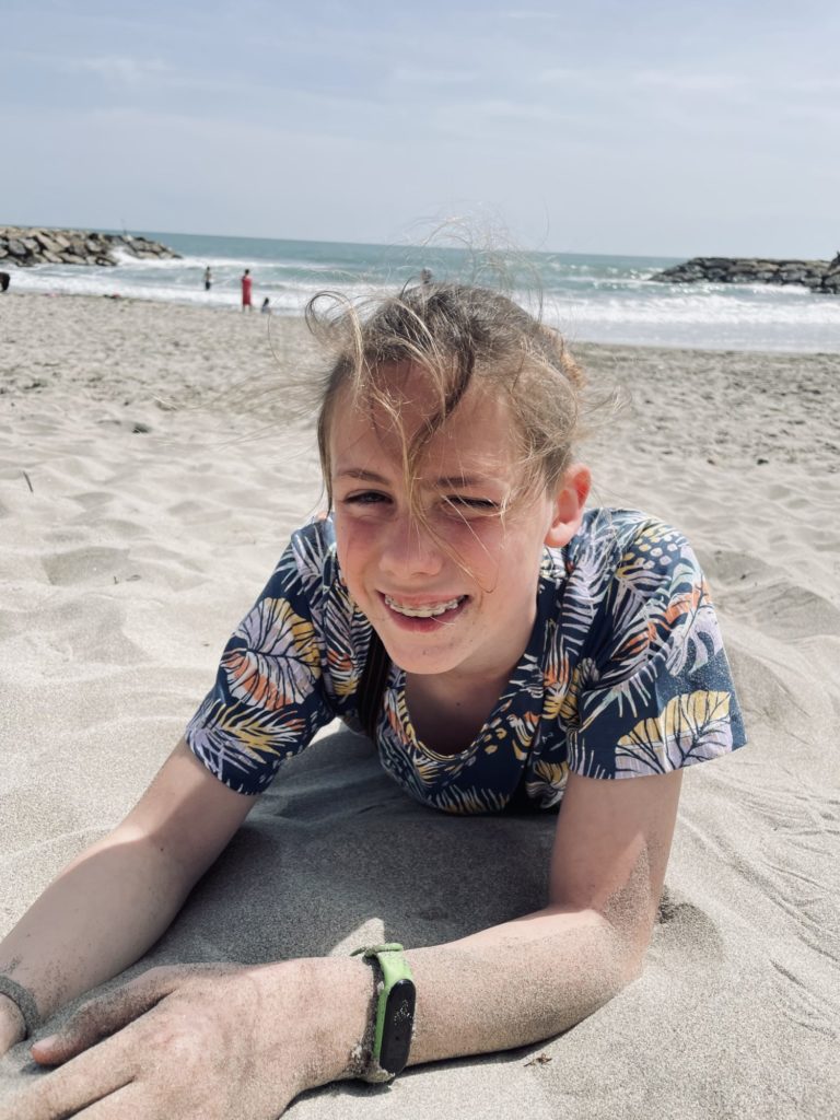 Sur la plage des Saintes-Maries de la Mer