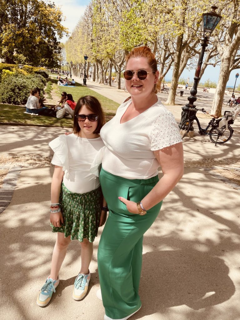 Au soleil sur la promenade du Peyrou de Montpellier