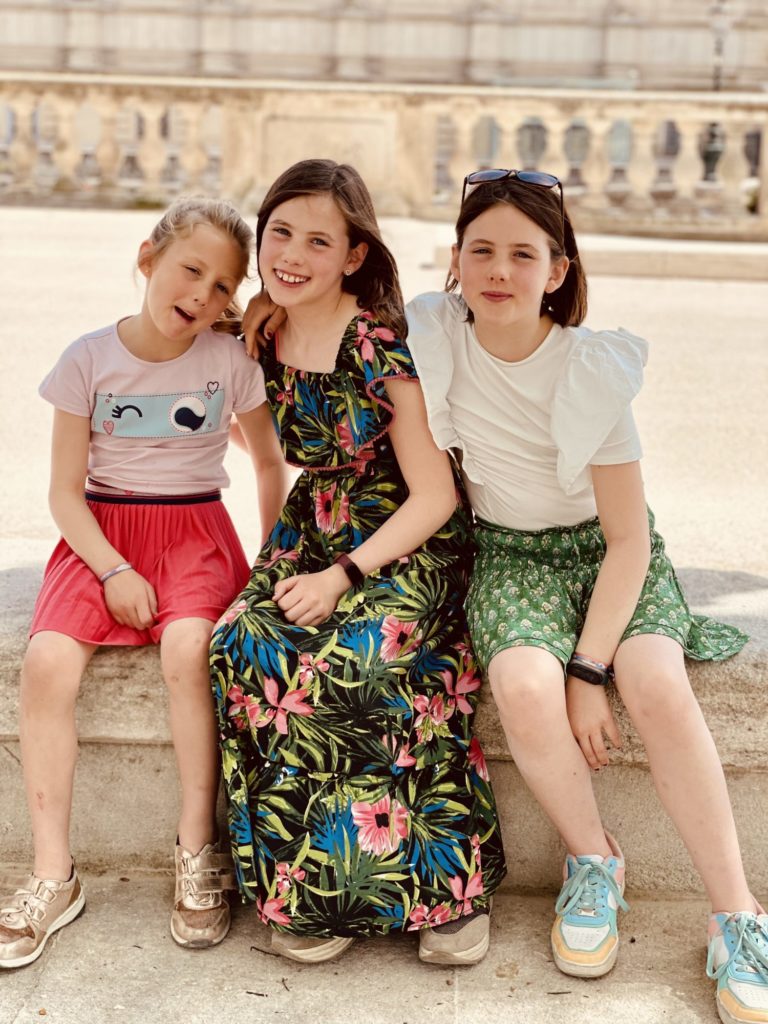 Au soleil sur la promenade du Peyrou de Montpellier