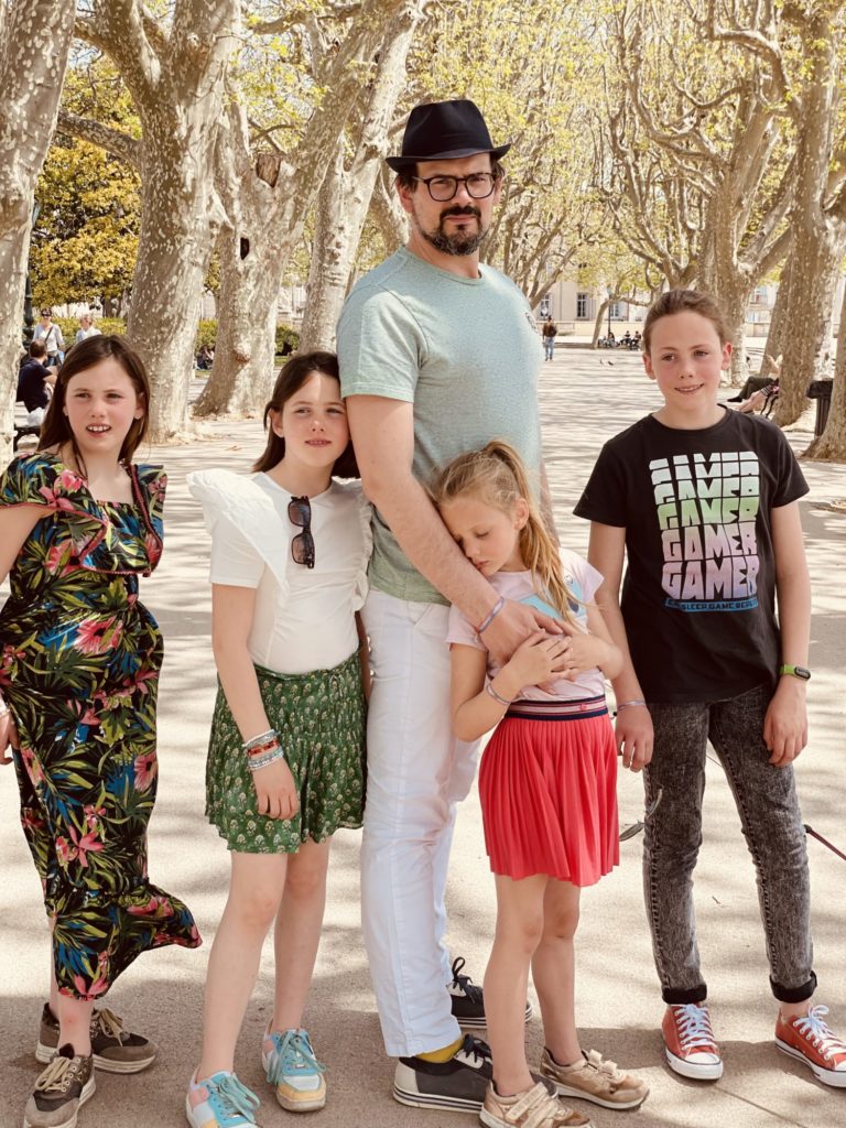 Au soleil sur la promenade du Peyrou de Montpellier