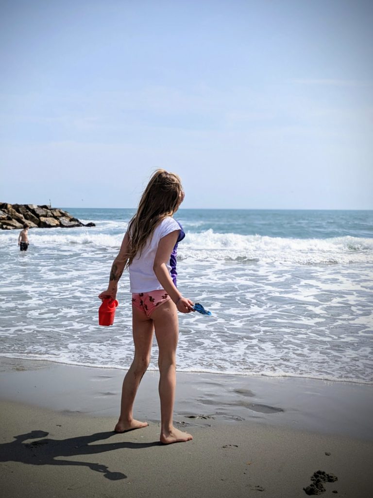 Sur la plage des Saintes-Maries de la Mer