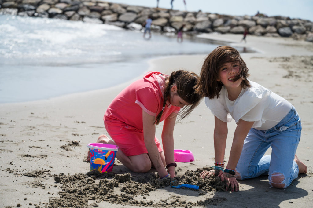 Sur la plage des Saintes-Maries de la Mer