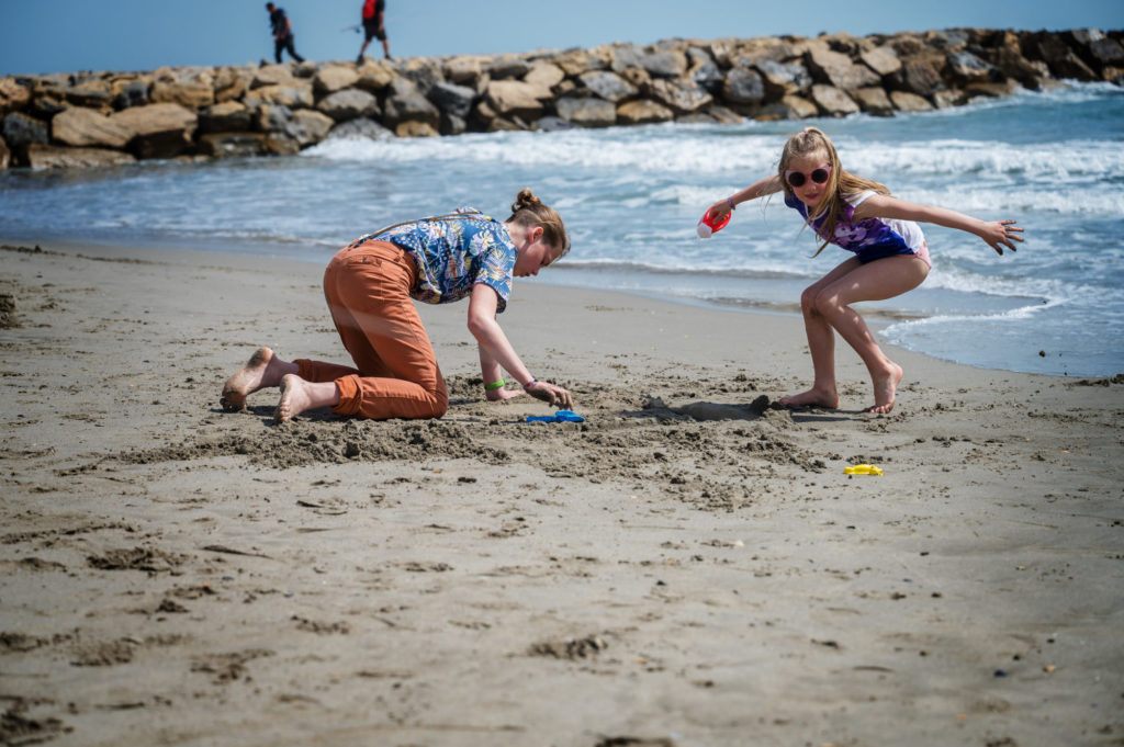 Sur la plage des Saintes-Maries de la Mer