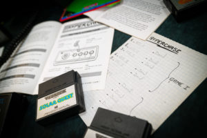 Highscore wall on paper - Hyper Chase - Vectrex (Milton Bradley, GCE, 1982) by Pierre 'Cyborg Jeff' MARTIN.