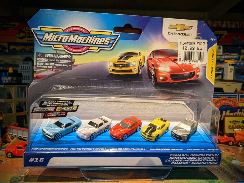Chevrolet Camaro Generations #16 (Camaro '67, Camaro '80, Camaro '00, Camaro '10, Camaro '20) Micro Machines S5 - Jazwarez, 2021