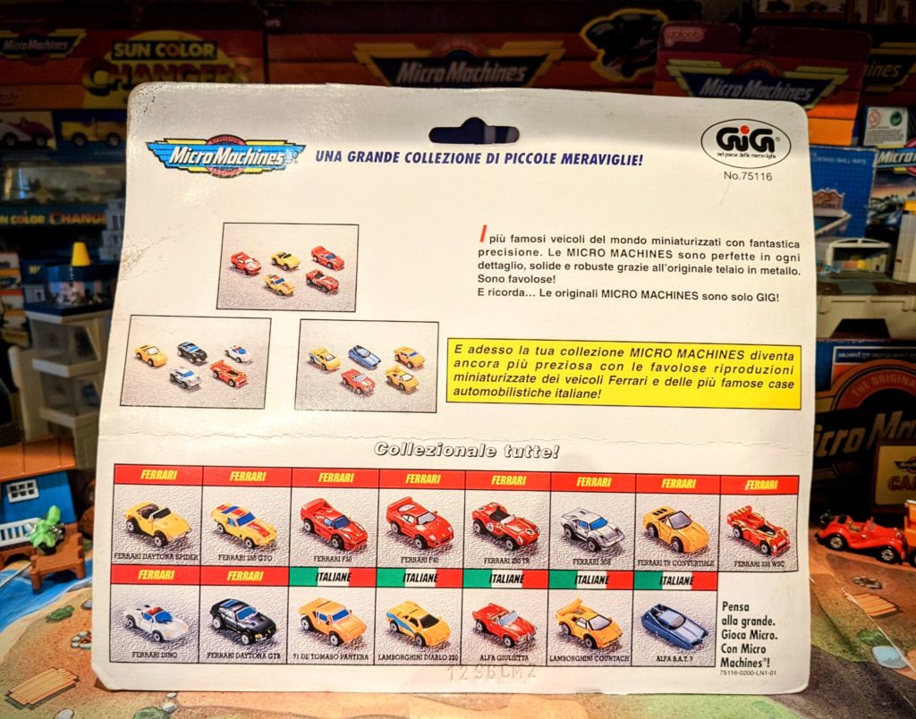 Elite Auto Grandi Italiane - Micro Machines, Galoob 1996