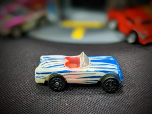 Chevrolet '54 Corvette - Super Stunt City Playset - Hasbro Micro, 2002 Machines