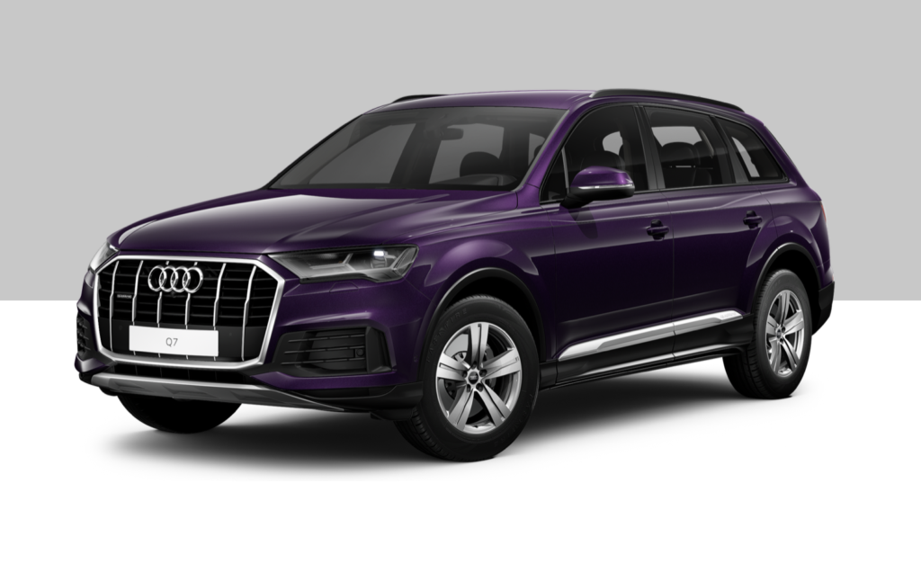 L'Audi Q7 se décline même en mauve.