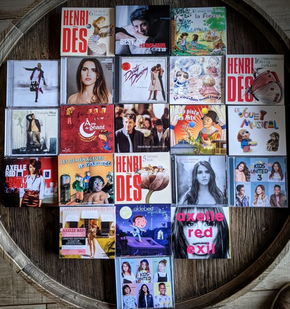 Les CDs qui tournent à la maison