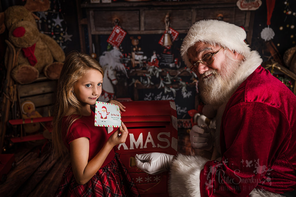 Shooting Photo avec le Père Noël - Petite Snorkys 2022 - Liège Esneux