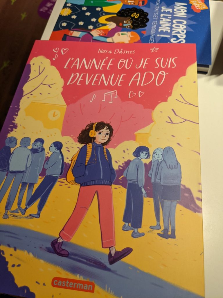 Le roman "l'année où je suis devenue ado"