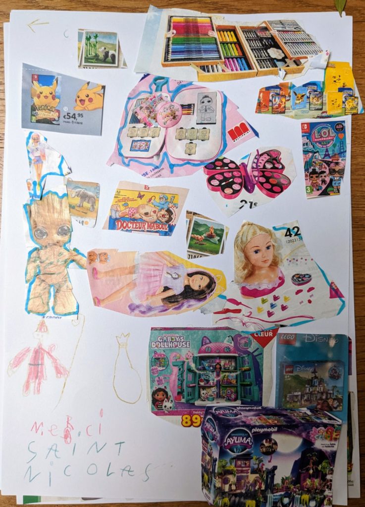 La lettre de Rose, 7 ans à Saint Nicolas