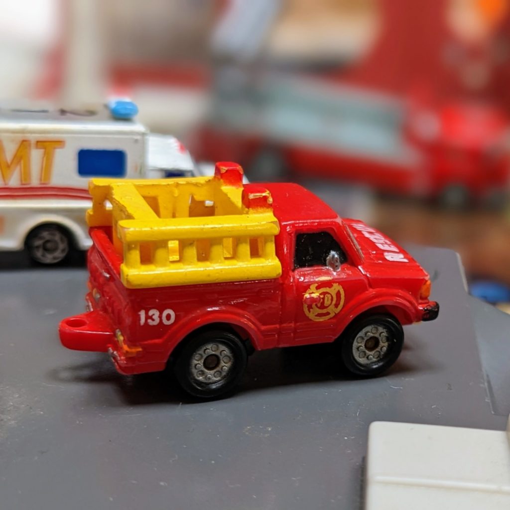 Datsun Rescue Truck - The City Service Collection - Micro Machines, 1987