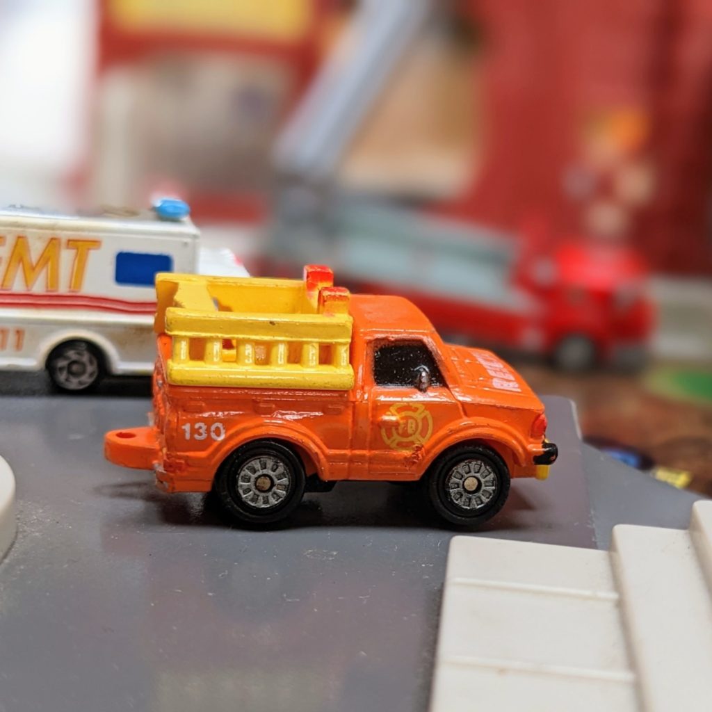 Datsun Rescue Truck- The City Service Collection #7 - Micro Machines, 1988