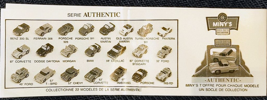 Miny's, une série de clones Micro Machines belge