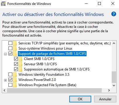 Fonctionnalités de Windows