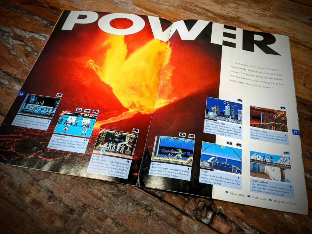 Extrait du Catalogue Promo SEGA Megadrive