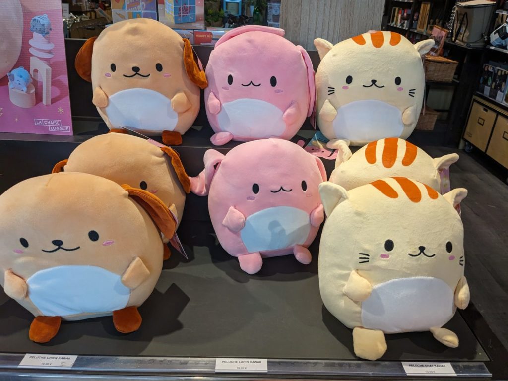 Des doudous encore des doudous, oui moi j’aime les Kawai papa