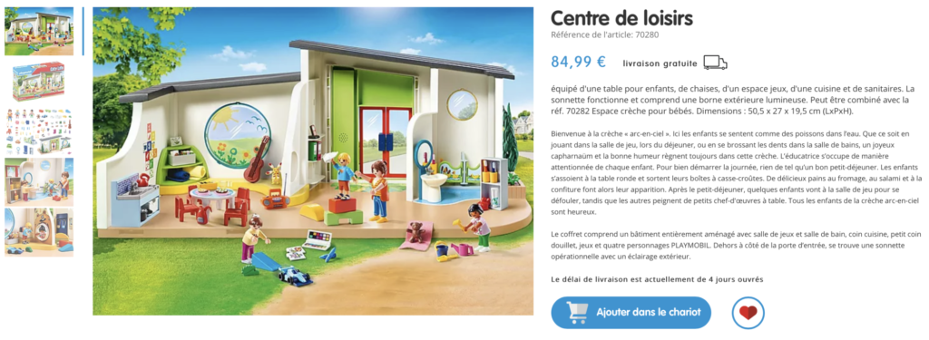 Garderie Playmobil