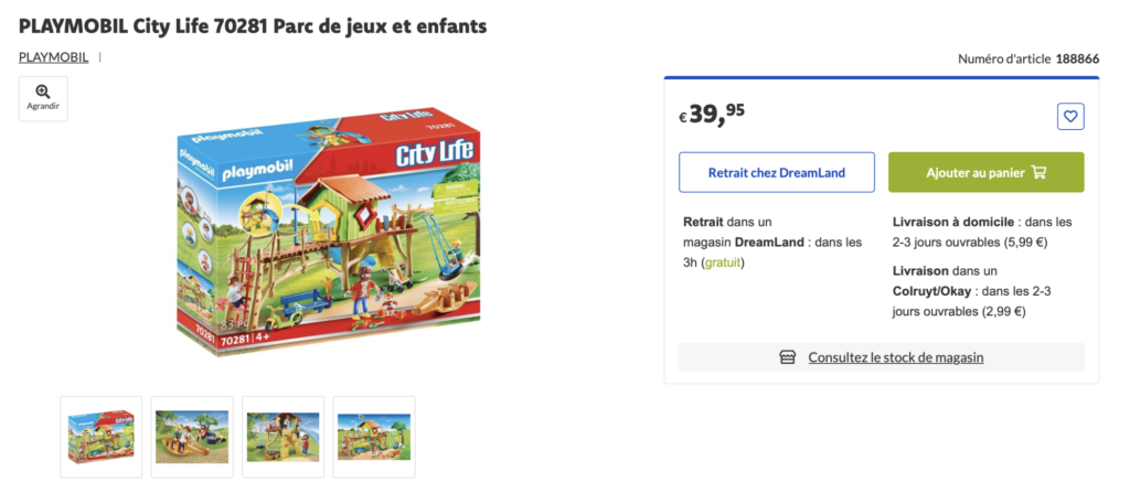 Plaine de jeux Playmobil