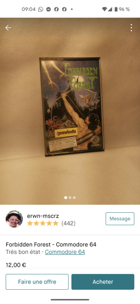 Forbidden Forest sur Commodore 64