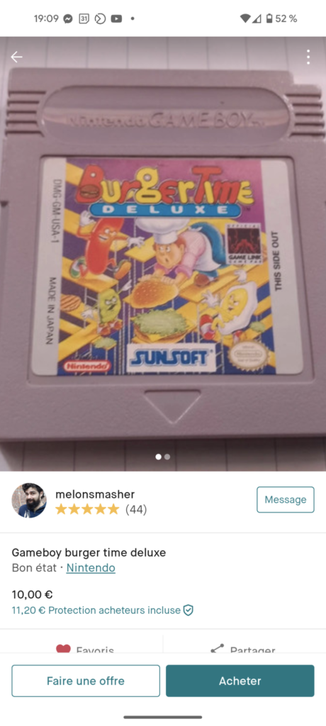 Burger Time Deluxe - GB