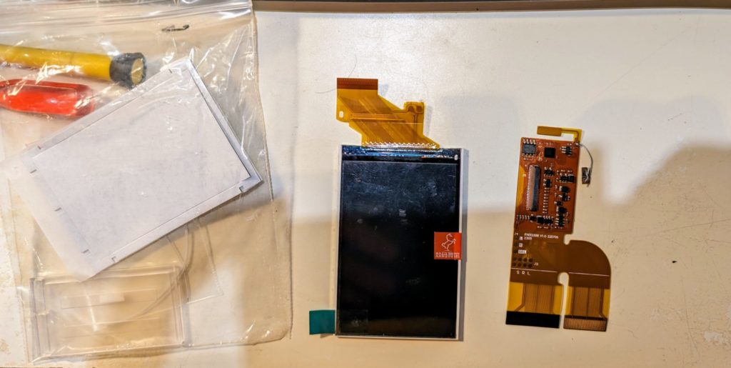 WEITAI Replacement IPS LCD Screen with Flat Band Cable Screen Cover Repair Full Kit for Gameboy Advance Games Console