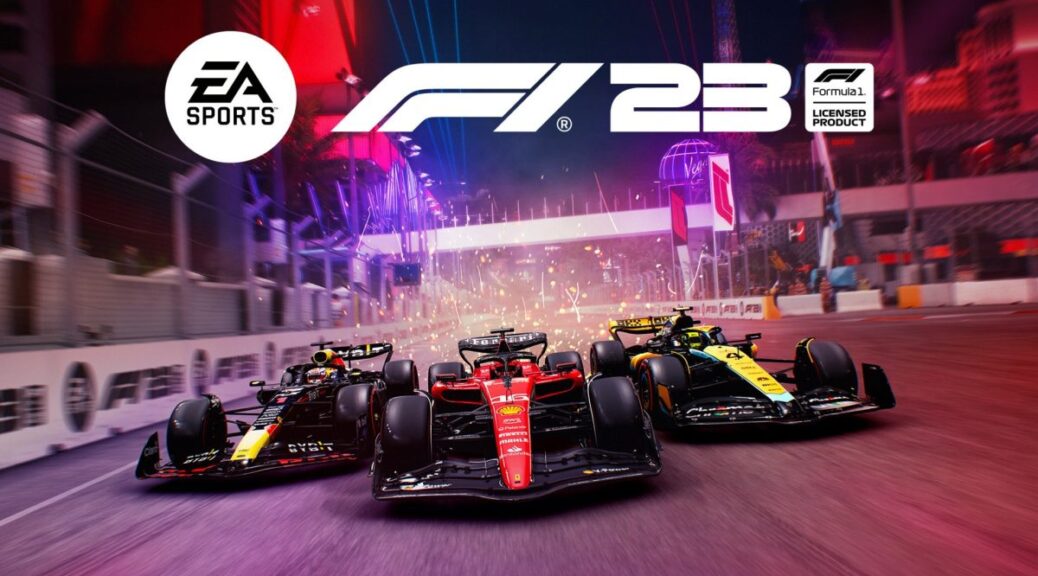 Illustration de lancement du jeu F1 23 de Electronic Arts