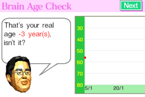 Programme d'entrainement cérébral du Dr Kawashima : Quel âge à votre cerveaux ? (Nintendo 2005-2006)