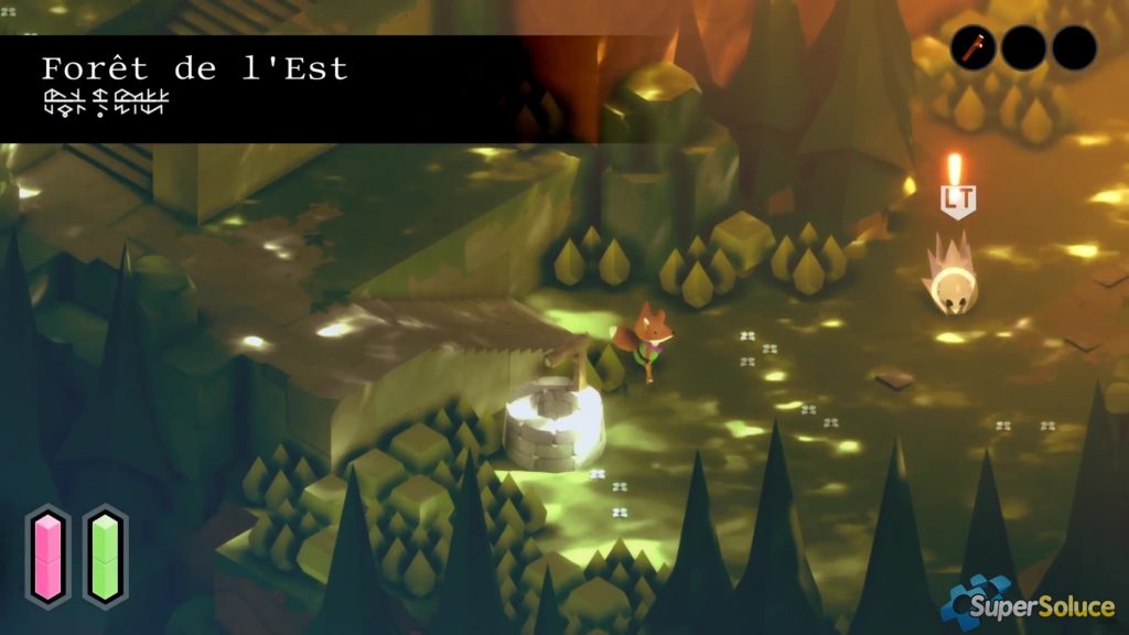 La forêt de l'est, Tunic (Finji LLC, Isometricorp Games, 2022)