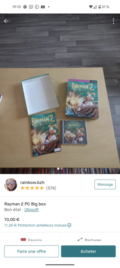vinted - Rayman 2