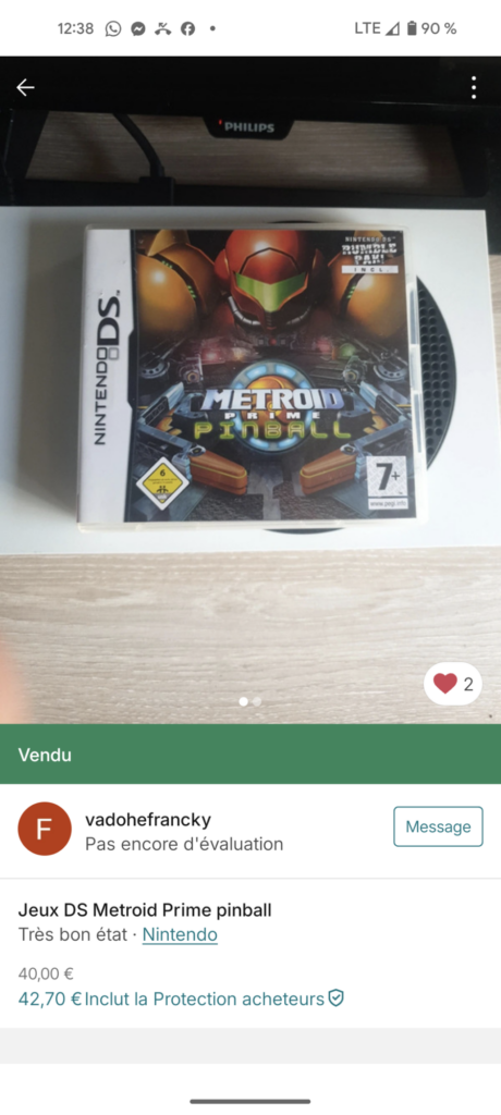 Vintend - Metroid Pinball - DS