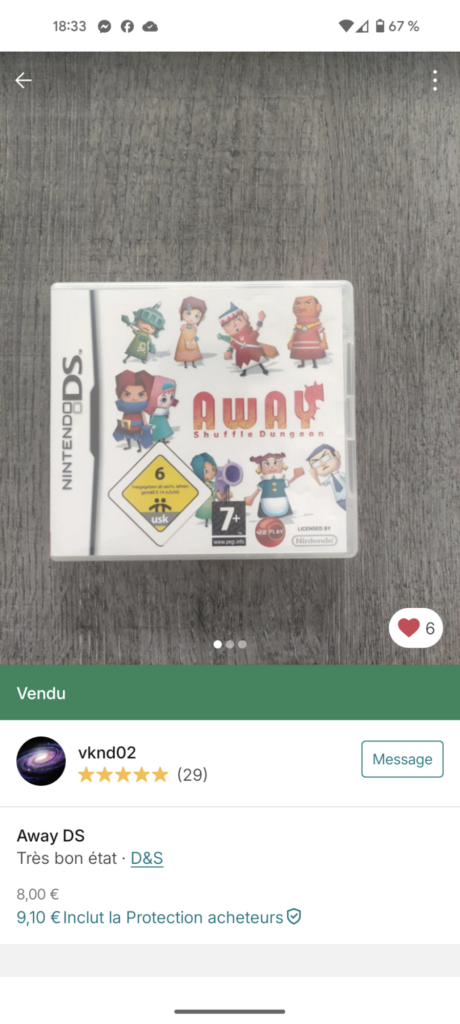 Vinted - Away - DS