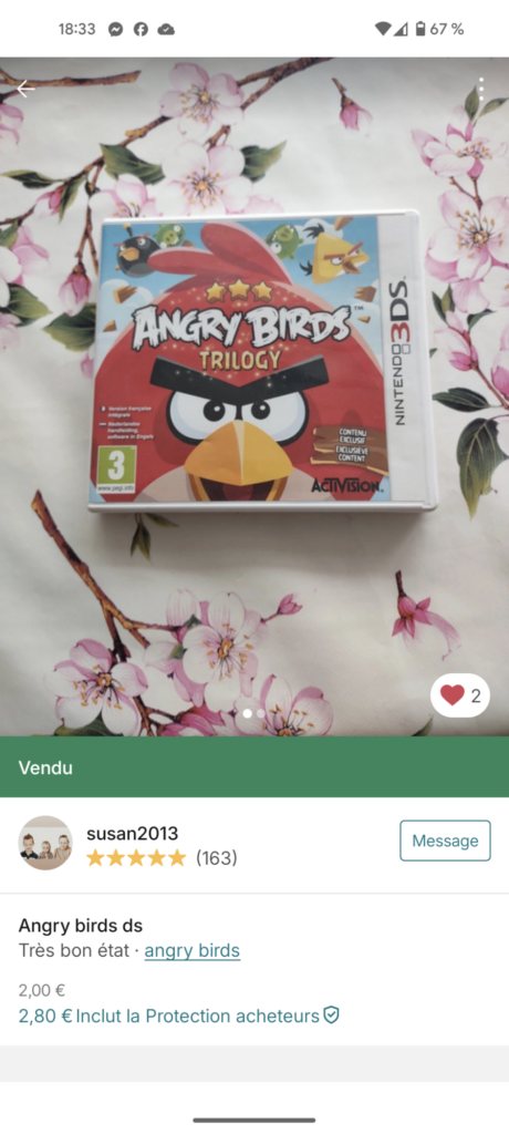 Angry Birds 3DS - Vinted