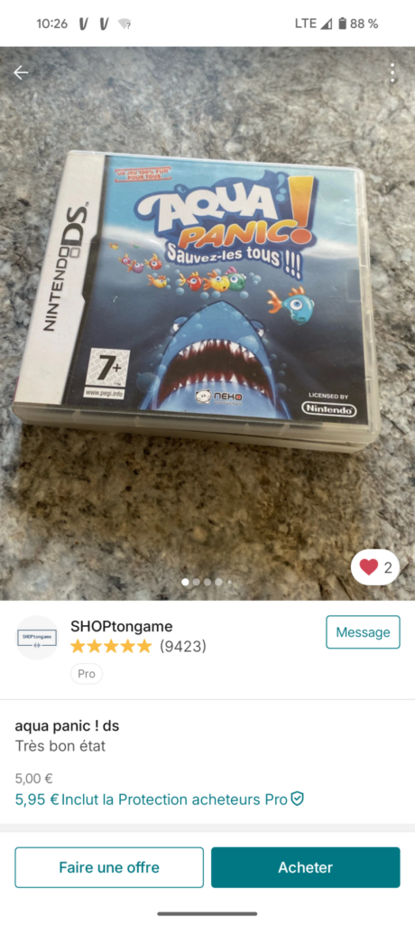 Vinted - Aqua Panic - DS