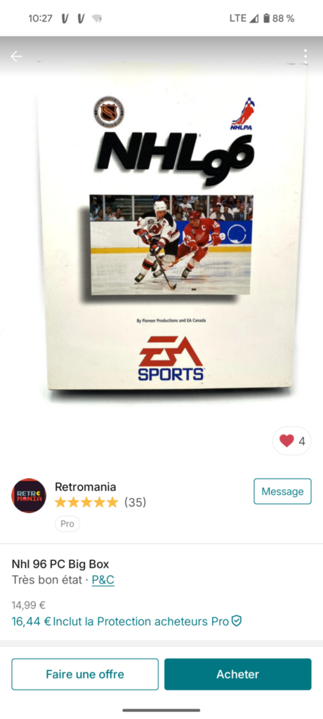 vinted - NHL 96