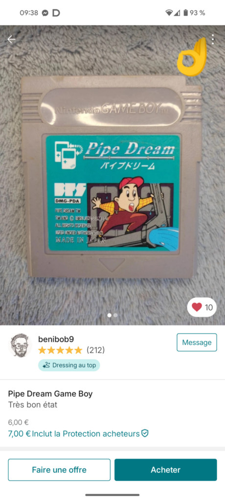 Pipe Dream - GB - version japonaise