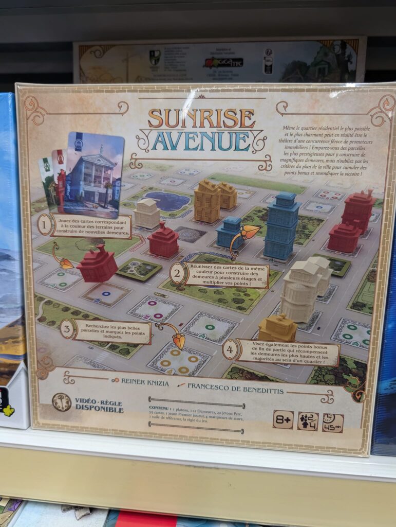 Sunrise Avenue, un des jeux attirant repéré l'année dernière, maintenant dans nos magasins