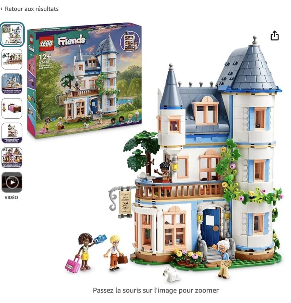 Une des nouvelles jolies maisons LEGO Friends, actuellement en promo chez Amazon et même à 56€ chez Dreamland.