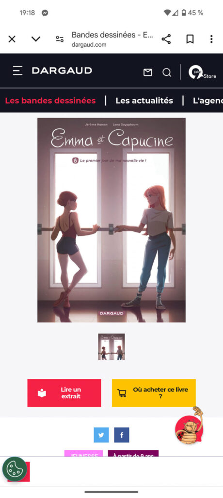 Tome 8 d'Emma & Capucine sorti