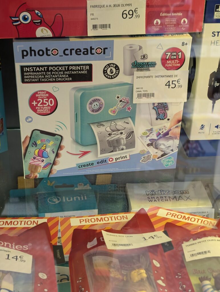 Il y a plein de modèle différents de ces Appareils photos qui impriment