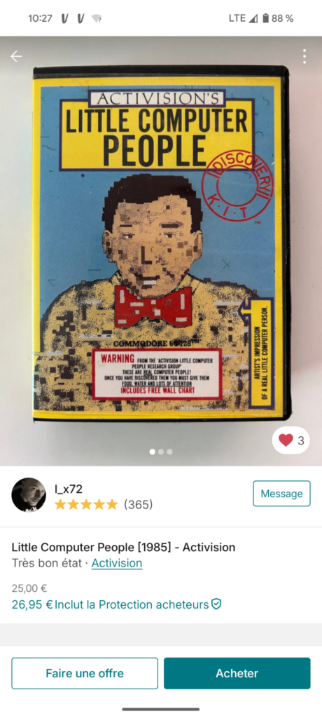 Little Computer People - C64 - Vinted