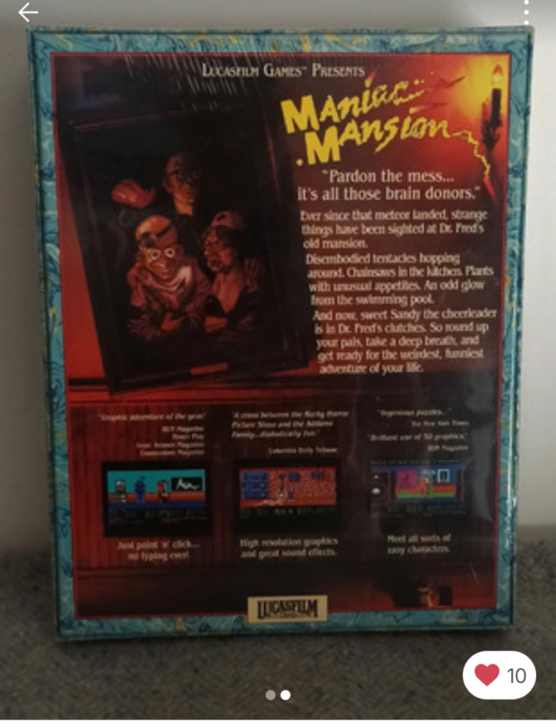 Maniac Mansion PC - Vinted