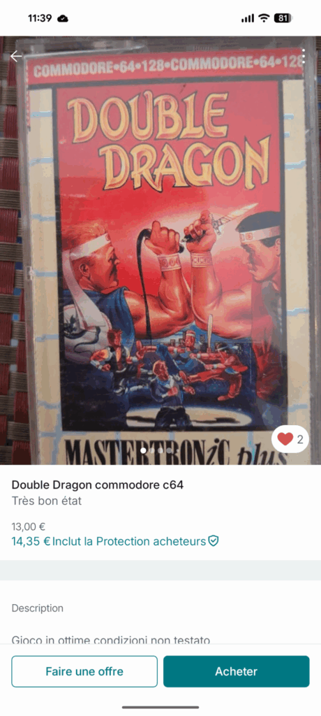 Double Dragon sur Vinted