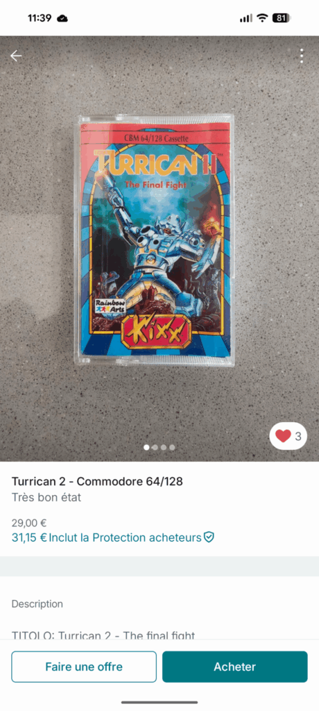 Turrican sur Vinted